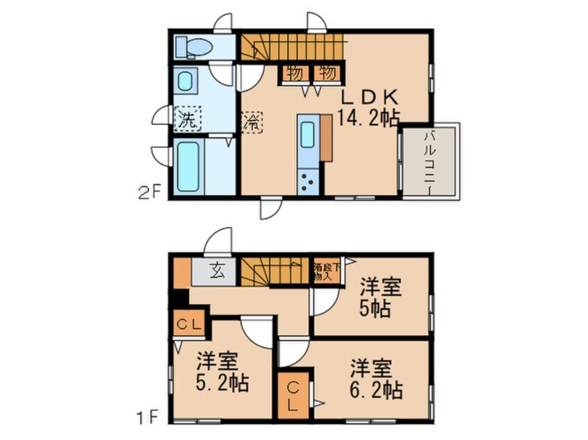 間取図 ひばりが丘戸建Ｂ棟