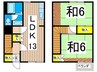 サンベルテ戸塚Ａ棟 2LDKの間取り