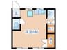東田Ｂ棟 1Rの間取り