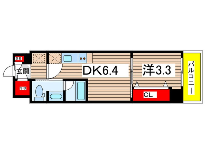 間取図 アーバネックス深川住吉