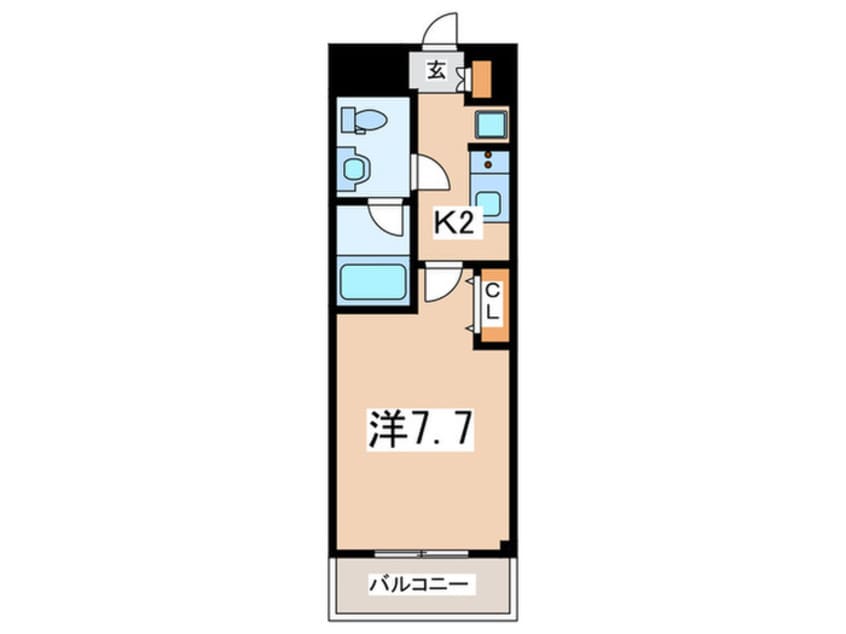 間取図 ＬＯＣＳ　ＩＫＵＴＡ