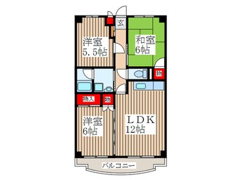 間取図 グランデ－ルＡ－１