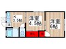 第２日の出荘 2Kの間取り