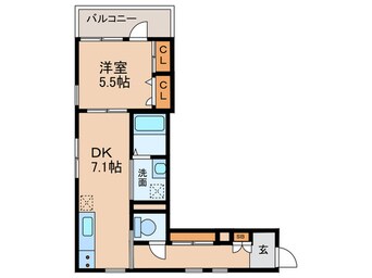 間取図 アダージョ小竹