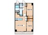PARK MODERN つつじヶ丘 2LDKの間取り