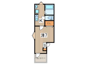 間取図 ＭＥＬＤＩＡ登戸
