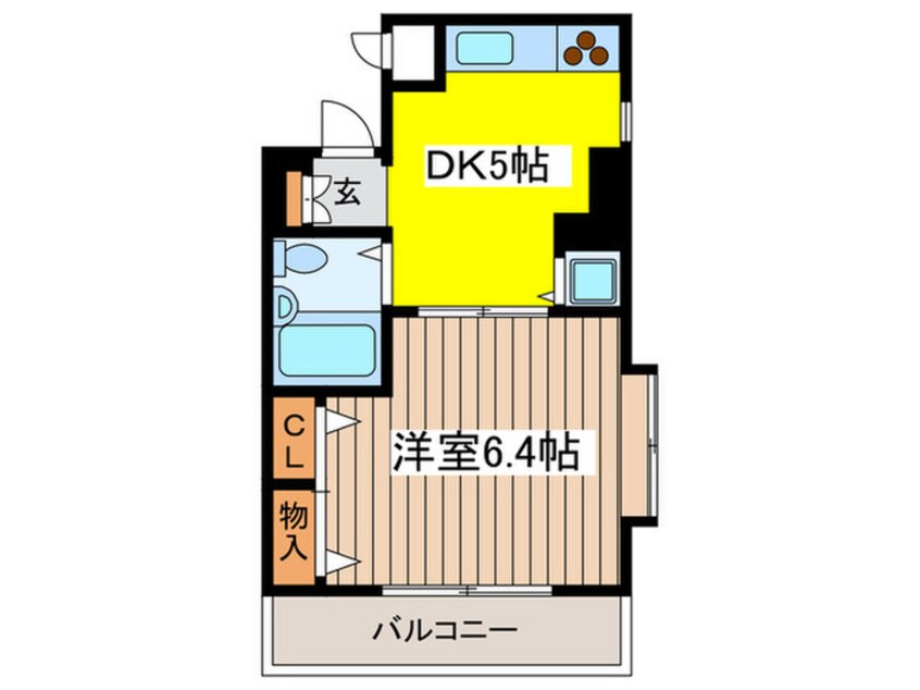 間取図 アップルウェイむさしの(303)