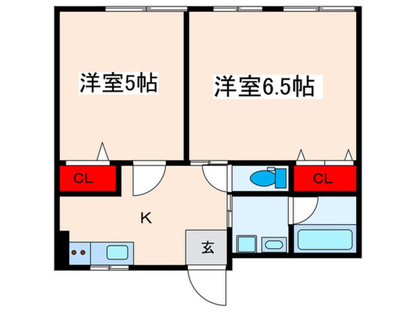 間取図 ﾀﾞｲﾔﾓﾝﾄﾞﾚｼﾞﾃﾞﾝｽ東日暮里第二