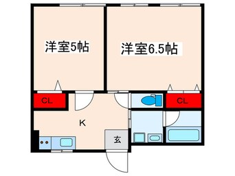 間取図 ﾀﾞｲﾔﾓﾝﾄﾞﾚｼﾞﾃﾞﾝｽ東日暮里第二