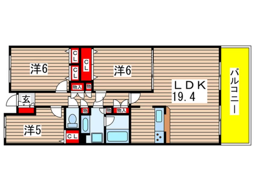 間取図 リーベスト西千葉