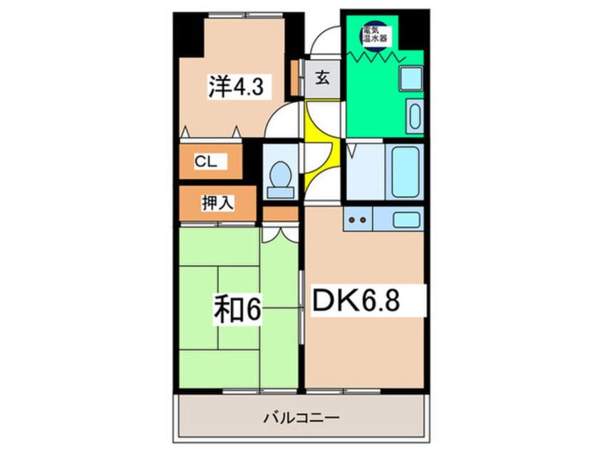 間取図 イーストパレス二俣川