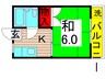 第２青山マンション 1Kの間取り