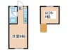 ドエル馬絹Ｂ 1Rの間取り
