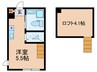 ハーモニーテラス蓮根Ⅳ 1Rの間取り