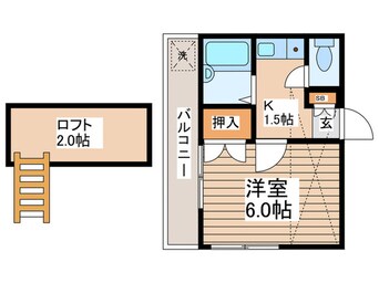 間取図 グランドゥール草加北谷