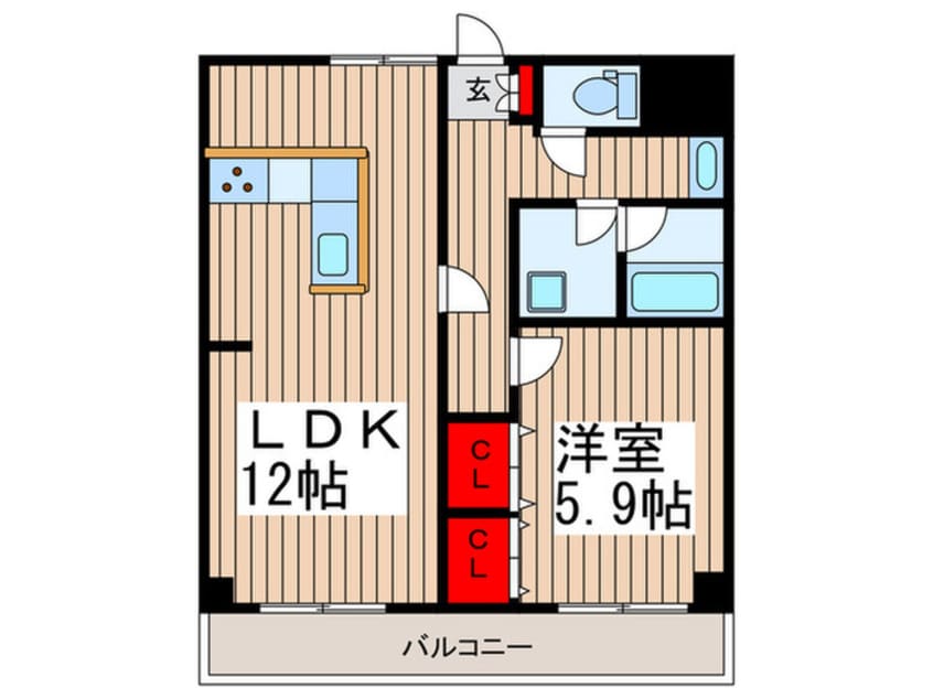 間取図 キャッスルカネコ
