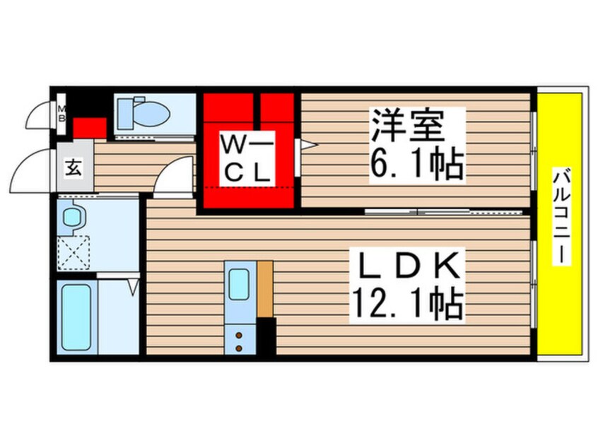 間取図 ルールドクロワール