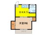 Ｄｏｗｎひばり 1DKの間取り