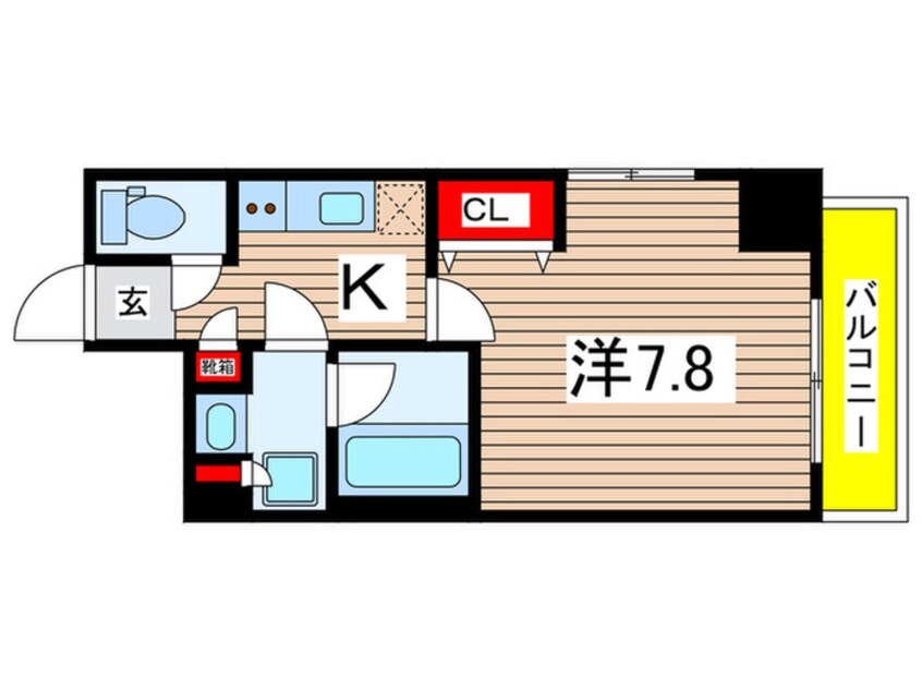 間取図 LUMEED CUBE菊川PREMIUM(703)