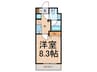 MAXIV蓮根DUE（402） 1Kの間取り