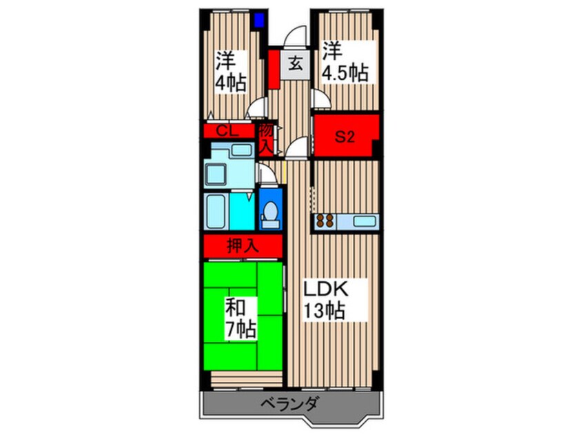 間取図 ソフィア上尾Ｂ棟(407)