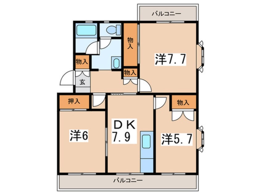 間取図 スカイテラス