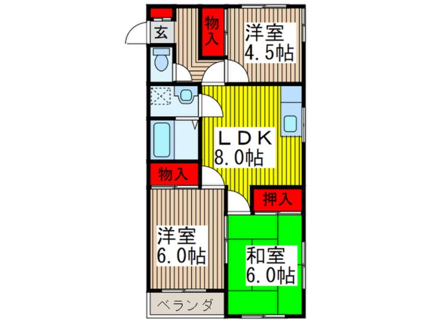 間取図 ロジェールムロイ