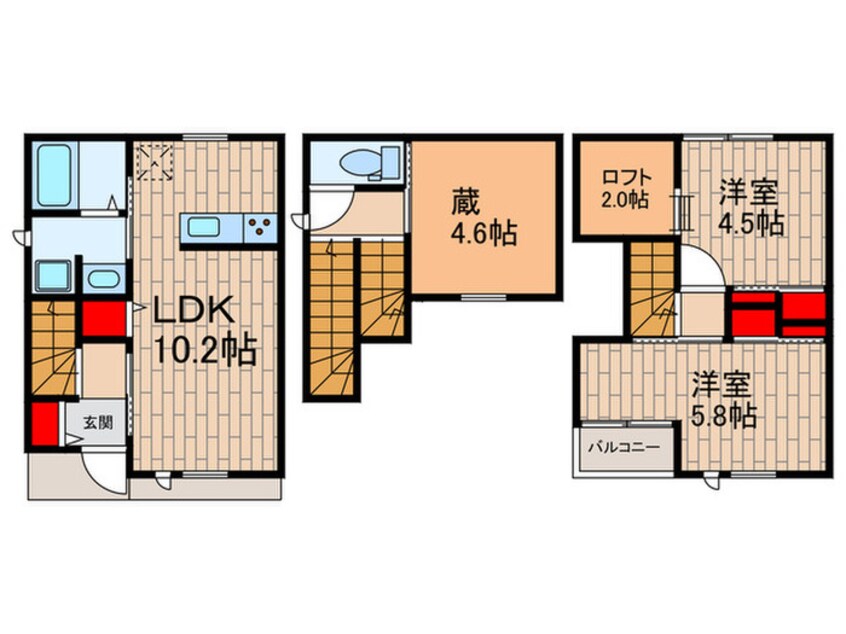 間取図 浅草橋２丁目貸家