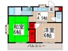 クレ－ルコ－ポ 2Kの間取り