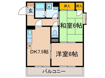 間取図 メゾンカタ－ラ