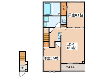 間取図 オリュザＡ