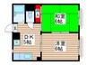 メイコンフォ－ト 2DKの間取り