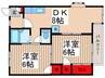 ソレイユ相之川 2DKの間取り