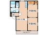 ジュネス鴨宮 2LDKの間取り