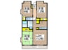 Ｎ-ｆｌａｔｓ藤沢善行Ａ棟 3LDKの間取り