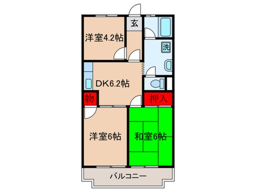 間取図 メイハイムひばりヶ丘