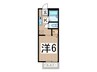 ソフィアトモ 1Kの間取り