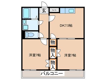 間取図 ｱﾝﾌﾟﾙ-ﾙﾌｪ-ﾙﾒﾙﾍﾞｪｲﾕ-