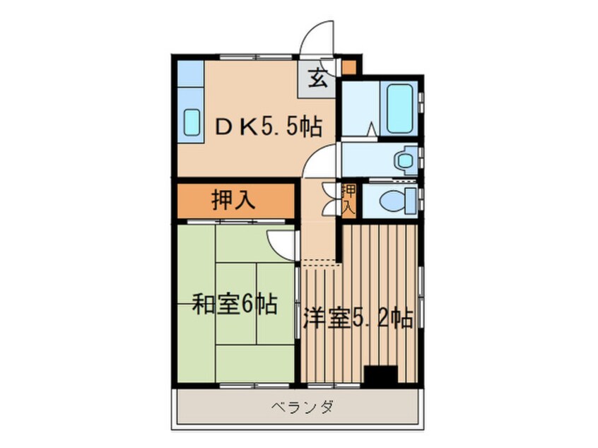 間取図 コ－ポ北村