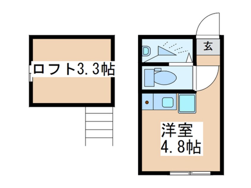 間取図 ATTIC　NAGATSUTA