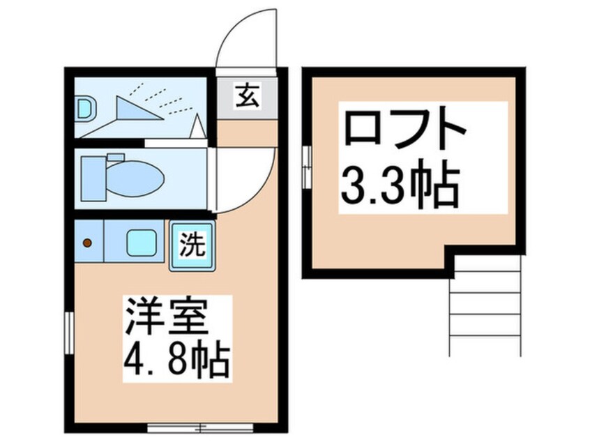 間取図 ATTIC　NAGATSUTA