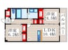 higashikomatsugawaapartment 2LDKの間取り