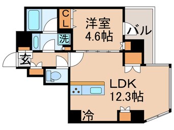 間取図 ﾚｯｸｽ勝どきﾌﾟﾚﾐｱﾚｼﾞﾃﾞﾝｽ(304)