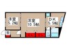 第２　いぬいマンション 2DKの間取り