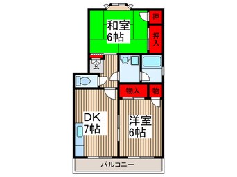 間取図 ハイツ・ヤエ２号館