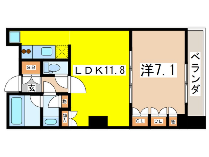 間取図 コンフォリア東池袋ＷＥＳＴ