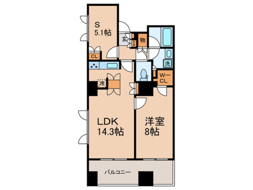 間取図 コンフォリア東池袋ＷＥＳＴ