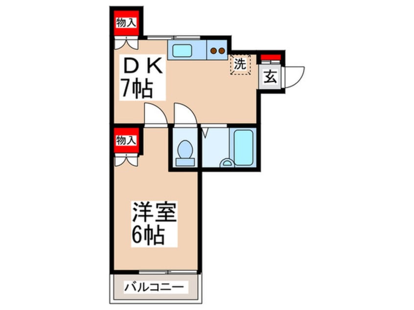 間取図 国立フラッツ