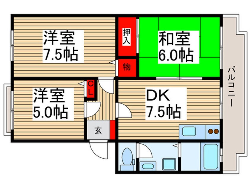 間取図 アメニティーふじみ野