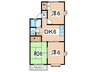 コト－シェ－ン 3DKの間取り